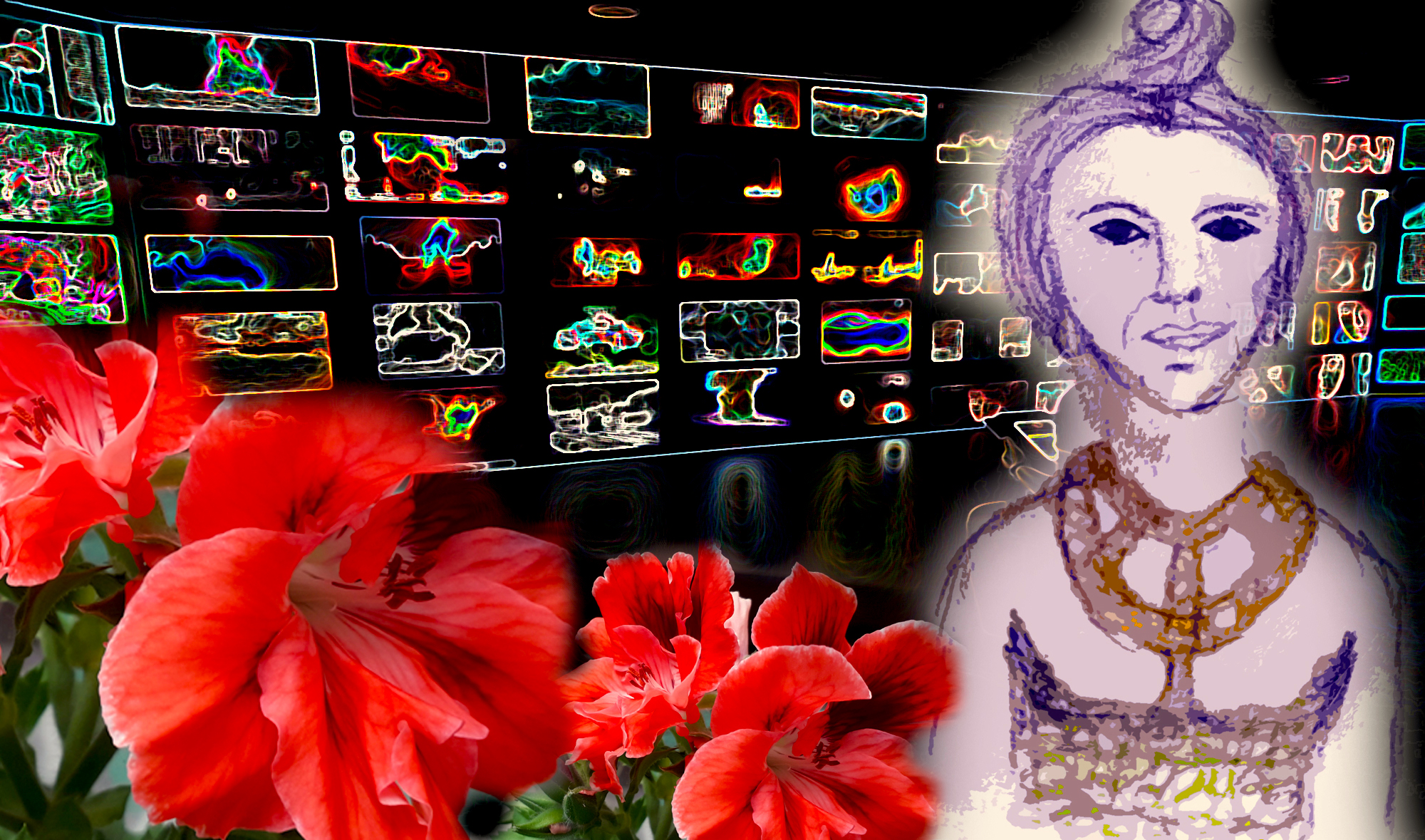 Surreales Liebespaar